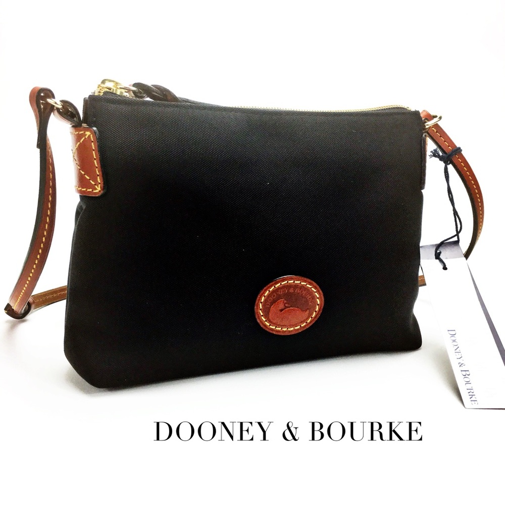 NWT Dooney & Bourke Black Crossbody Pouchette